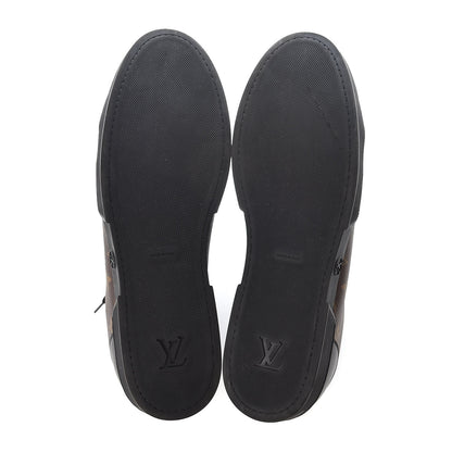 Louis Vuitton Calfskin Monogram Luxembourg Sneakers 12 Black 9 of 10