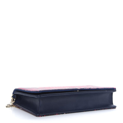 Christian Dior Calfskin Animals Chain Pouch Fuchsia Multicolor 5 of 10