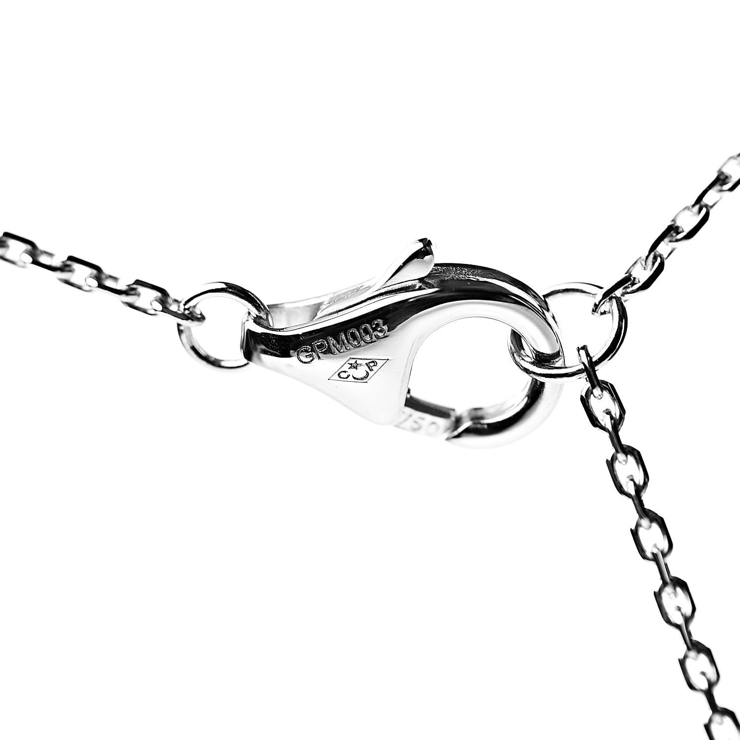 Cartier 18K White Gold Diamond XS D'Amour Pendant Necklace 6 of 6