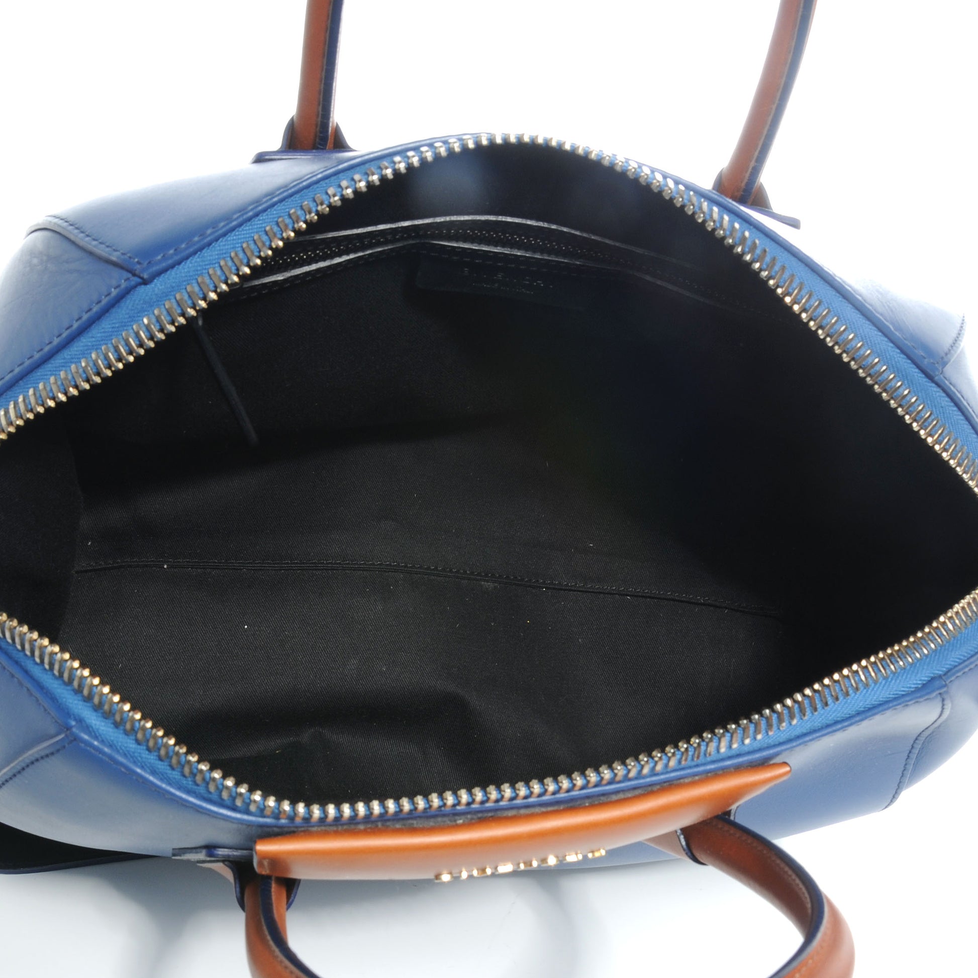 Givenchy Calfskin Medium Bi-Color Antigona Bright Blue Camel 5 of 7