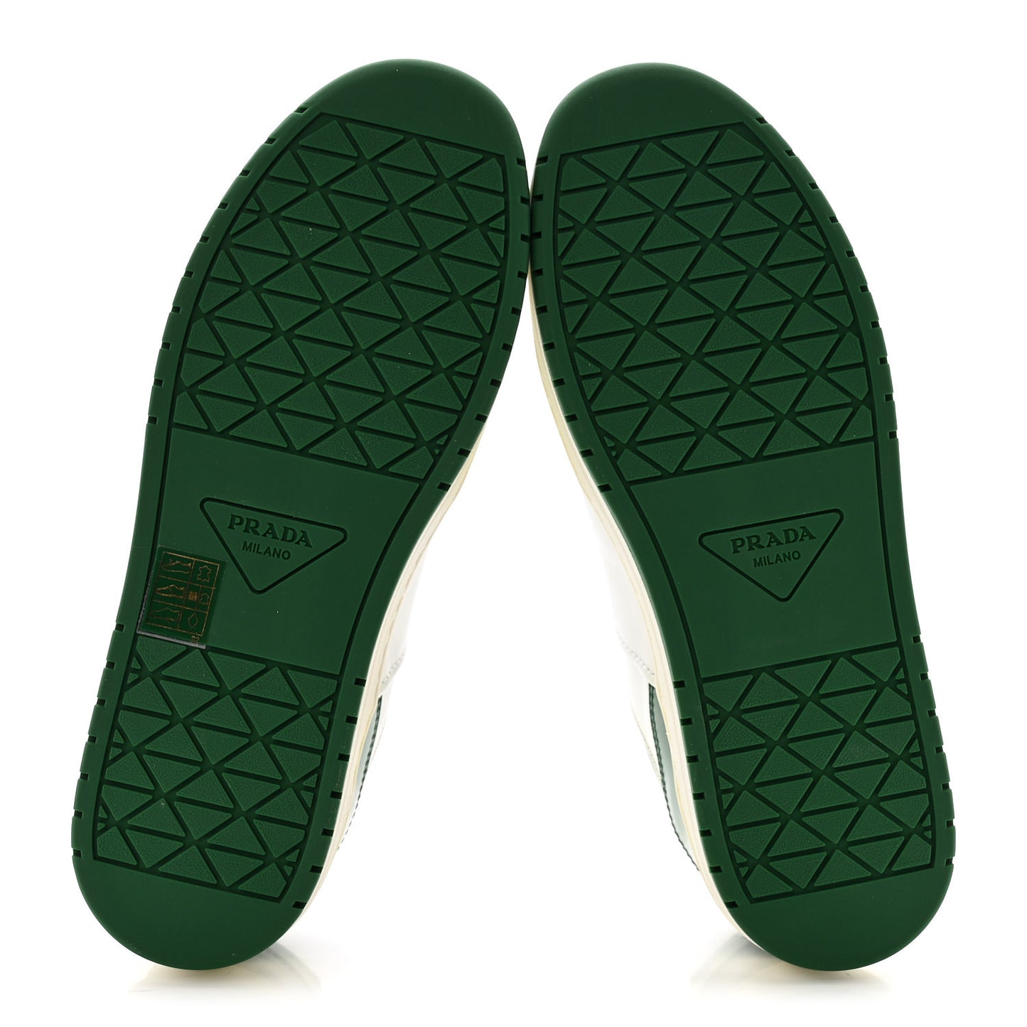 Vitello Sport Spazzolato Rois Triangle Logo Womens Downtown Low Top 30mm Sneakers 38 White Green