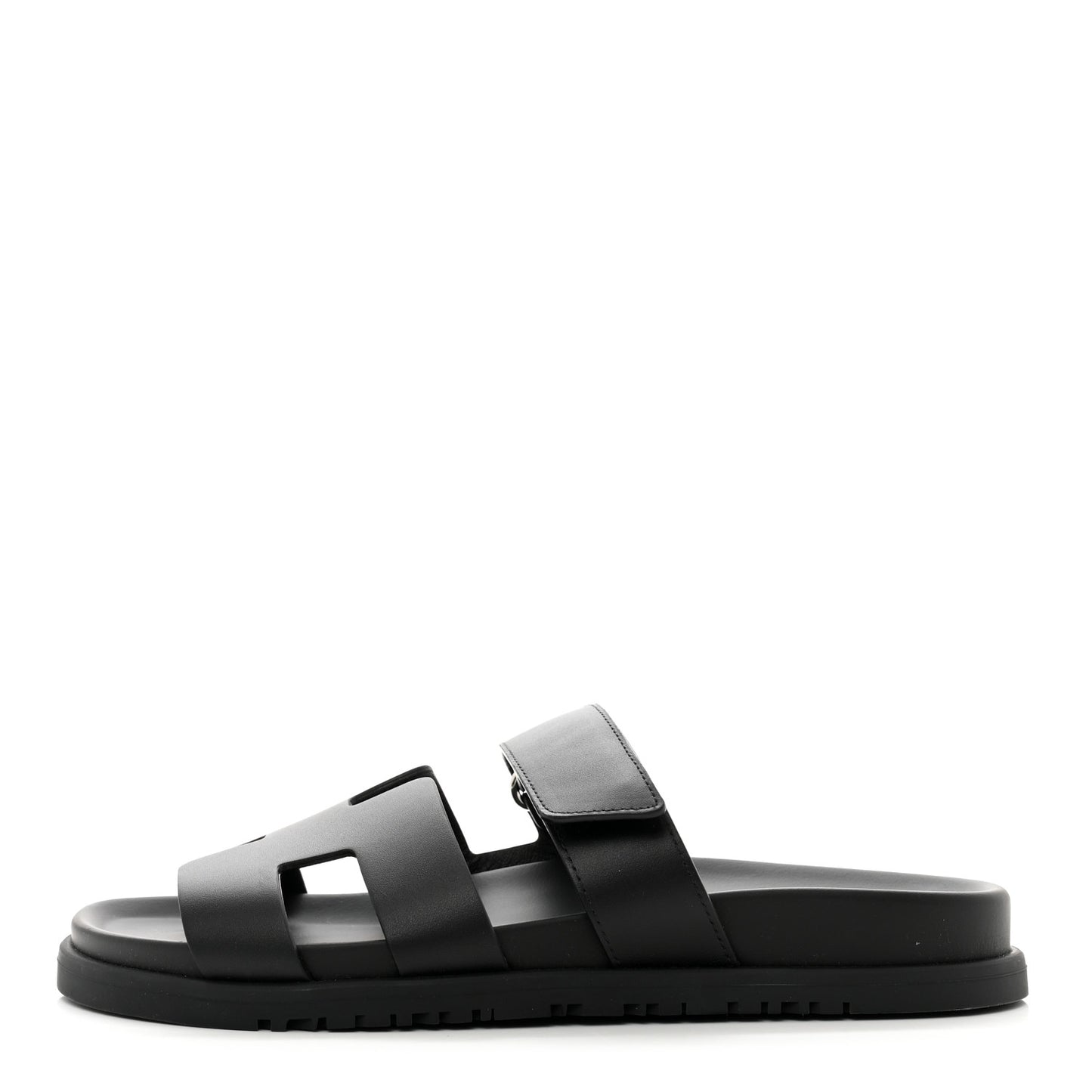 Calfskin Womens Chypre Sandals 37.5 Black