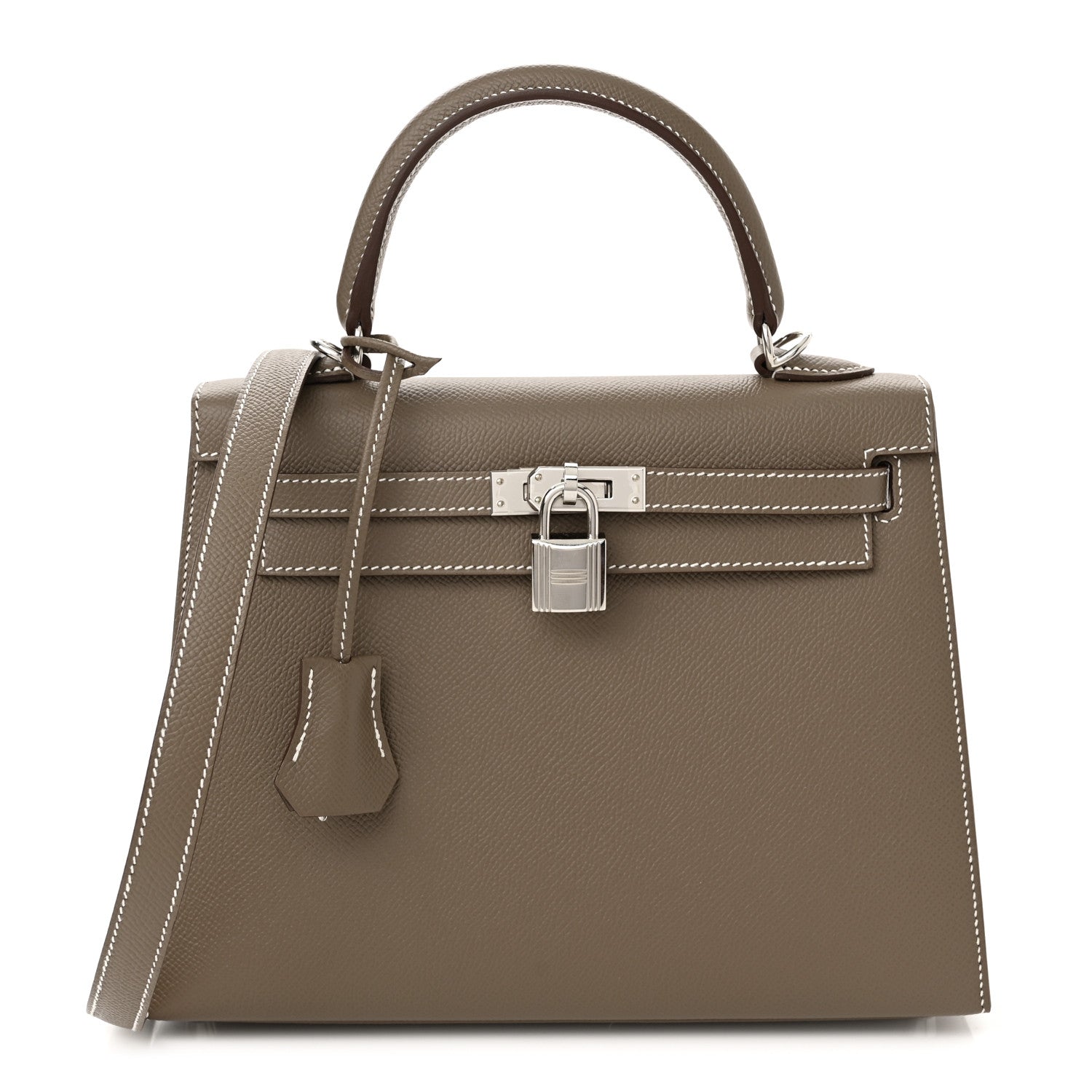 Hermes Epsom Kelly Sellier 25 Etoupe 1 of 11