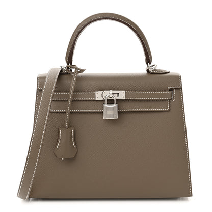 Hermes Epsom Kelly Sellier 25 Etoupe 1 of 11