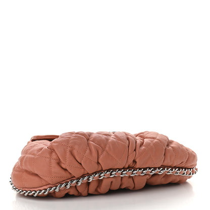 Chanel Washed Lambskin Quilted Medium Chain Around Flap Pink 3 of 8