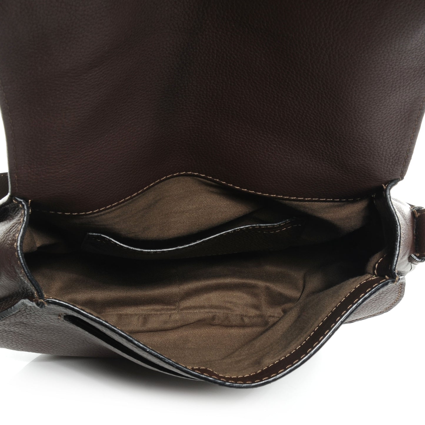 Calfskin Medium Marcie Round Crossbody Bag Coffee Shot