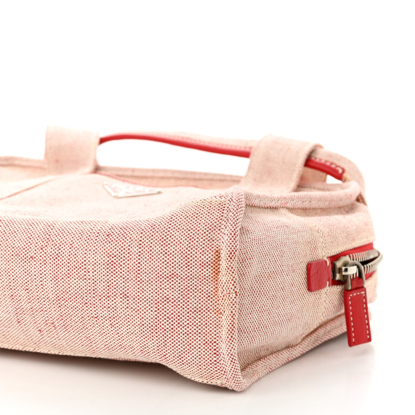 Canvas Misto Lino Shopping Tote Natural Rose