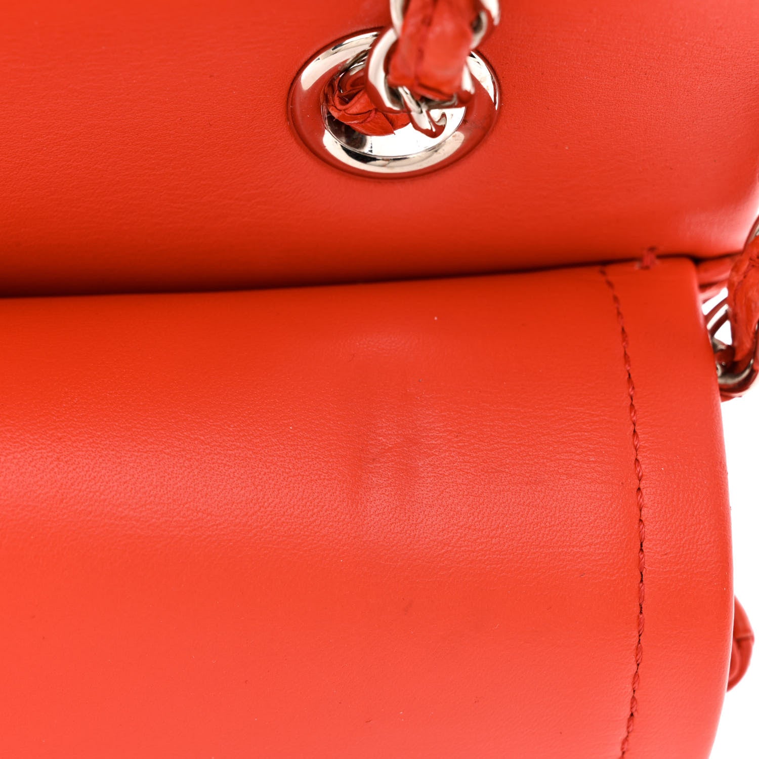 Chanel Snakeskin Medium Double Flap Red 13 of 13