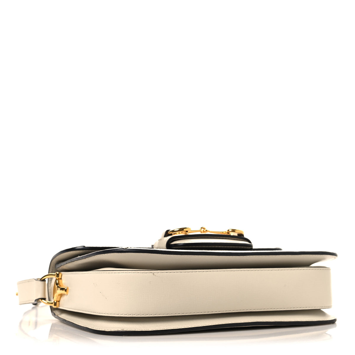 GG Supreme Monogram Horsebit 1955 Shoulder Bag Beige Mystic White