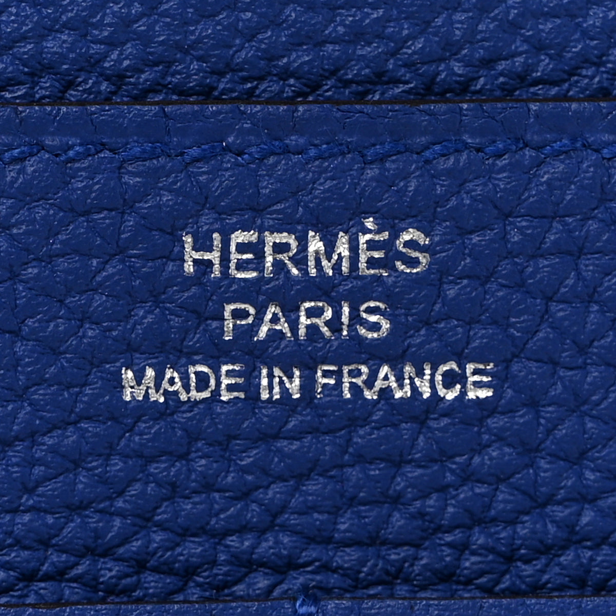 Hermes Togo Dogon Duo Wallet Bleu Electrique 6 of 7