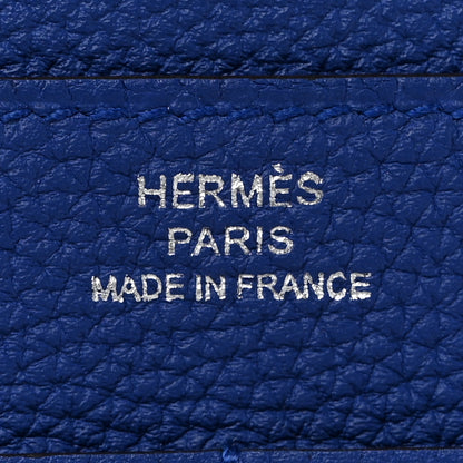 Hermes Togo Dogon Duo Wallet Bleu Electrique 6 of 7