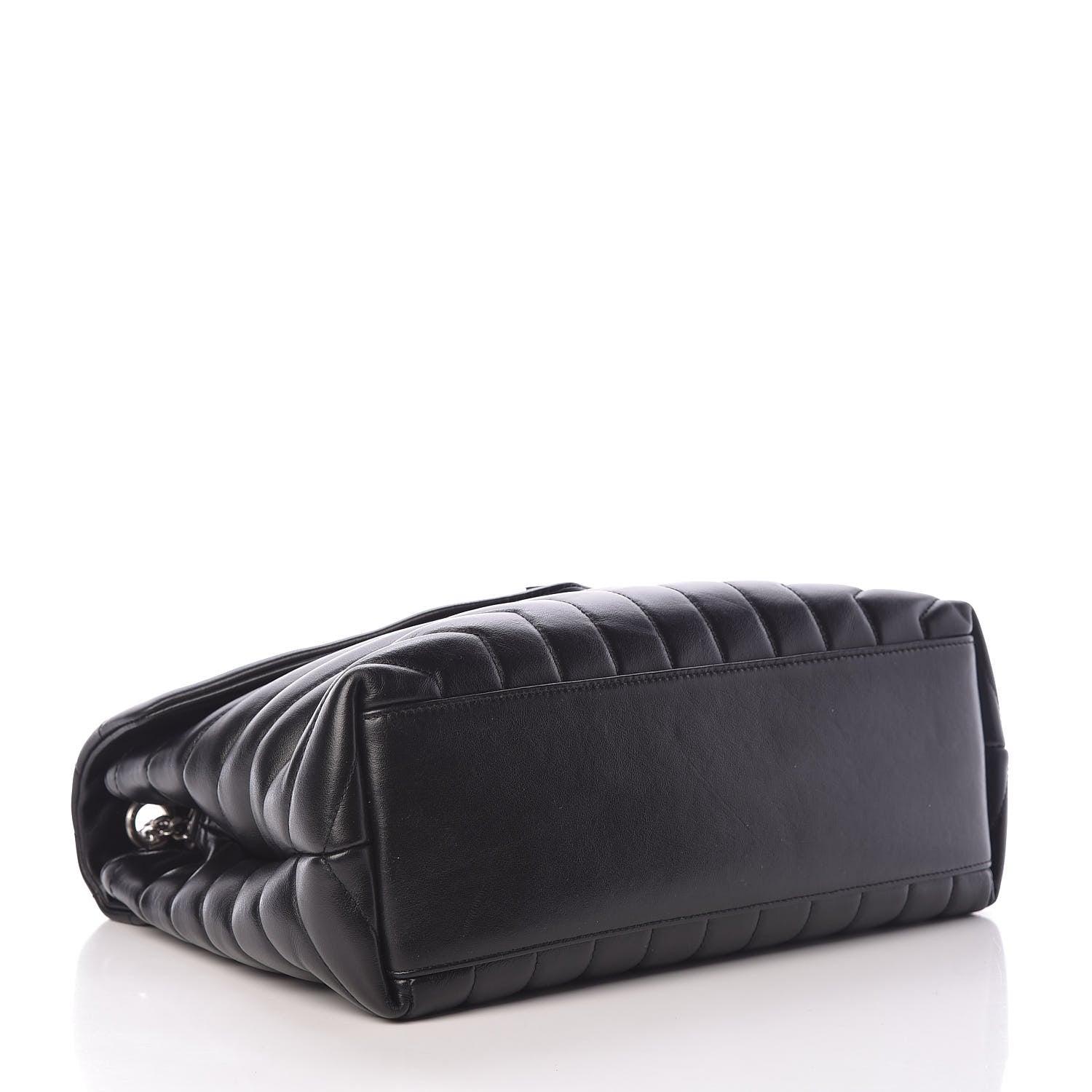 Saint Laurent Calfskin Y Quilted Monogram Medium Loulou Chain Satchel Black 4 of 11