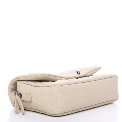 Chanel Caviar Quilted Medium Casual Journey Flap White 3 of 10