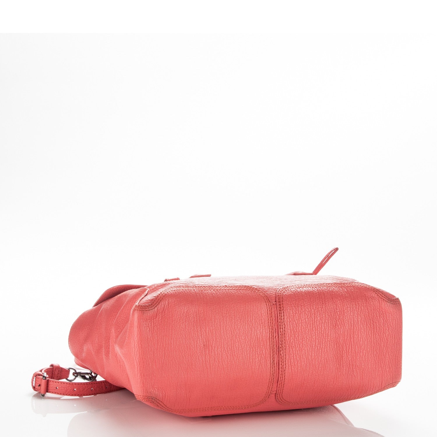3.1 Phillip Lim 3.1 Textured Calfskin Large Pashli Satchel Coral 4 of 11