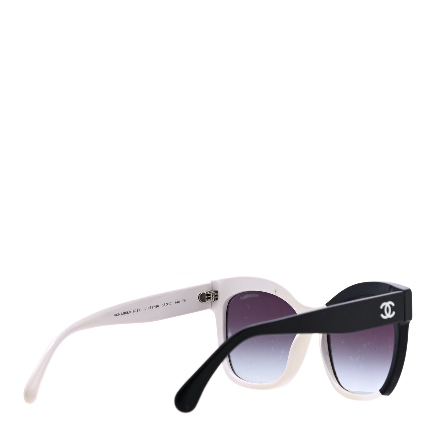 Acetate CC Sunglasses 9081 White Black