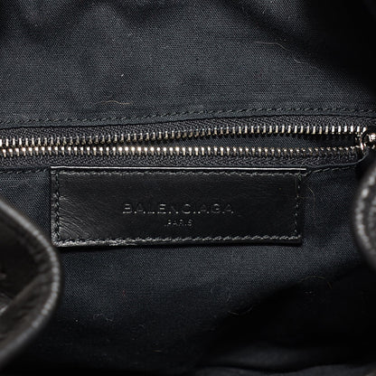 Balenciaga Matte Goatskin Rubber Covered Classic Hardware Mini Pompon Black 6 of 10