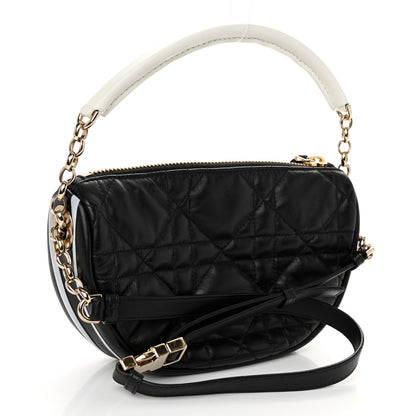 Christian Dior Lambskin Cannage Small Dior Vibe Hobo Bag Black 3 of 11