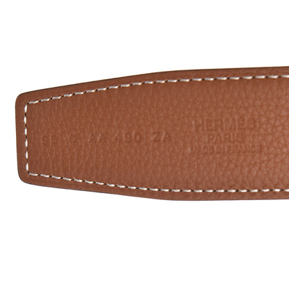 Hermes Box Togo 32mm H Belt 95 Black Gold 4 of 9