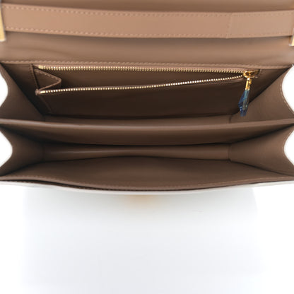 Burberry Smooth Calfskin Monogram Medium TB Bag Chalk White Camel 9 of 13