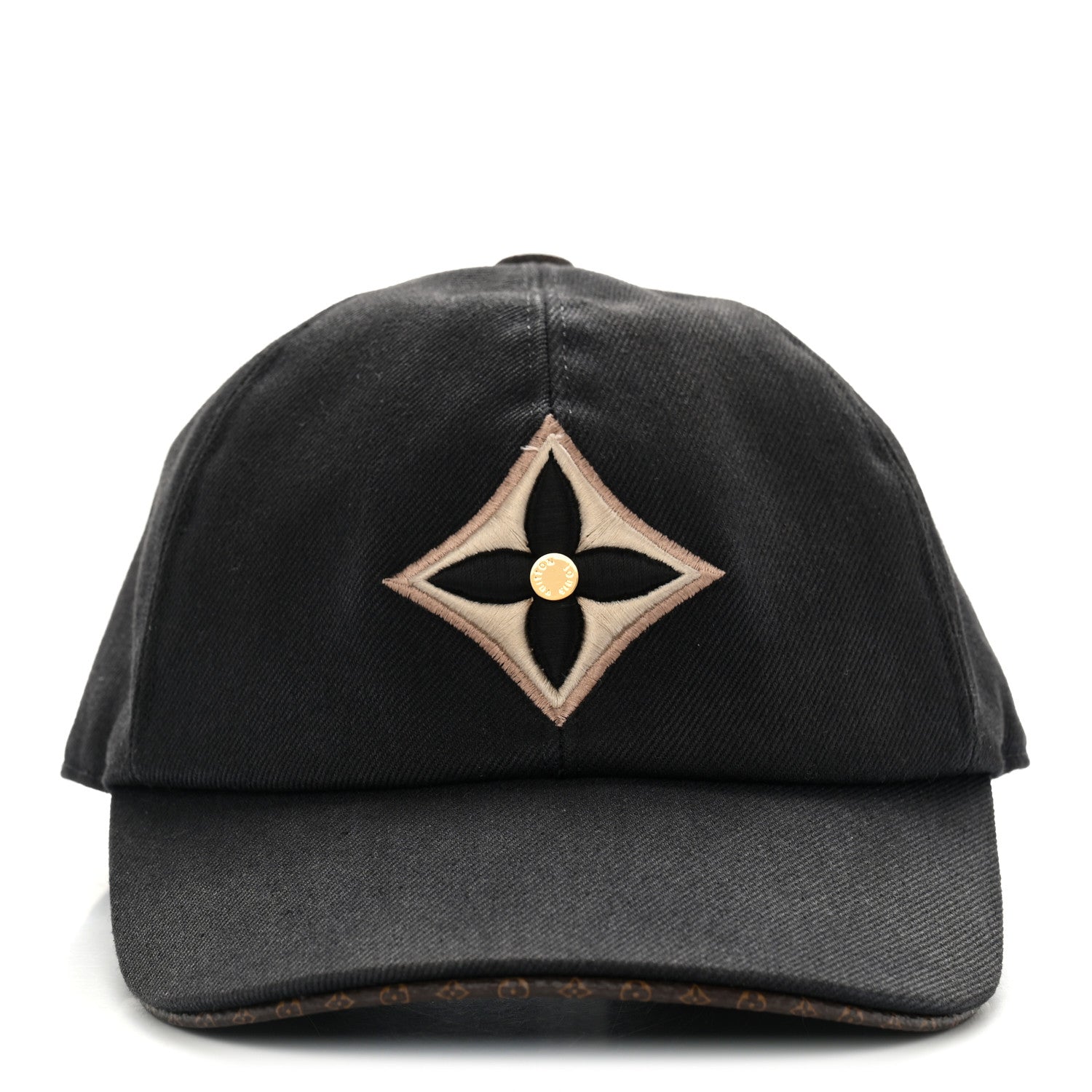 Louis Vuitton Monogram Cotton Jacquard Embroidered LV Day Cap M Black 3 of 11