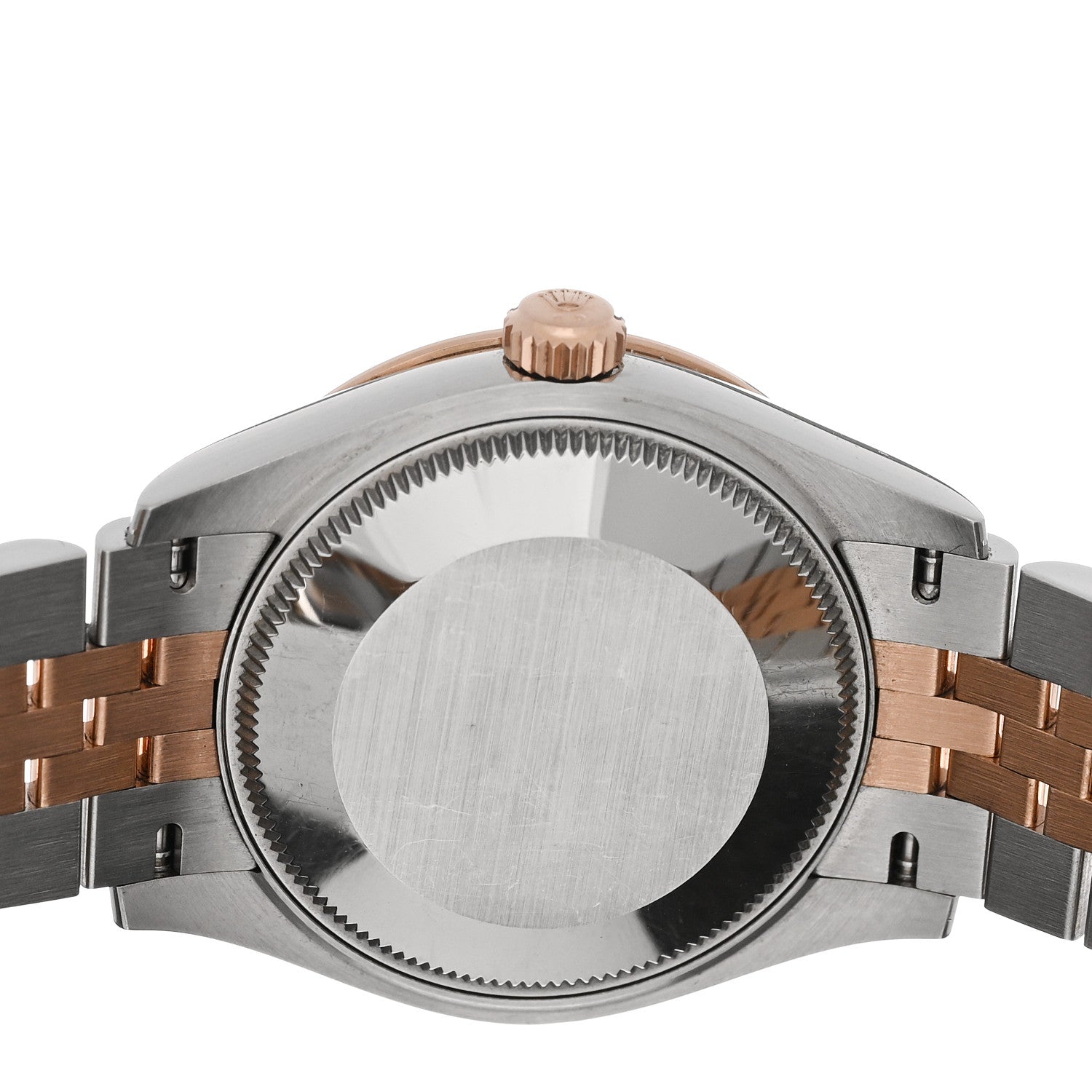 Rolex Stainless Steel 18K Everose Gold Diamond 31mm Oyster Perpetual Datejust Watch Black Roman 278341RBR 4 of 5