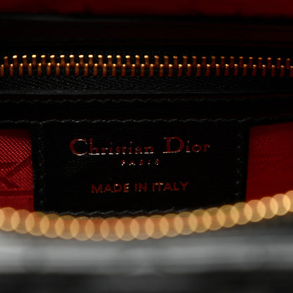 Christian Dior Lambskin Cannage Medium Lady Dior Black 6 of 10
