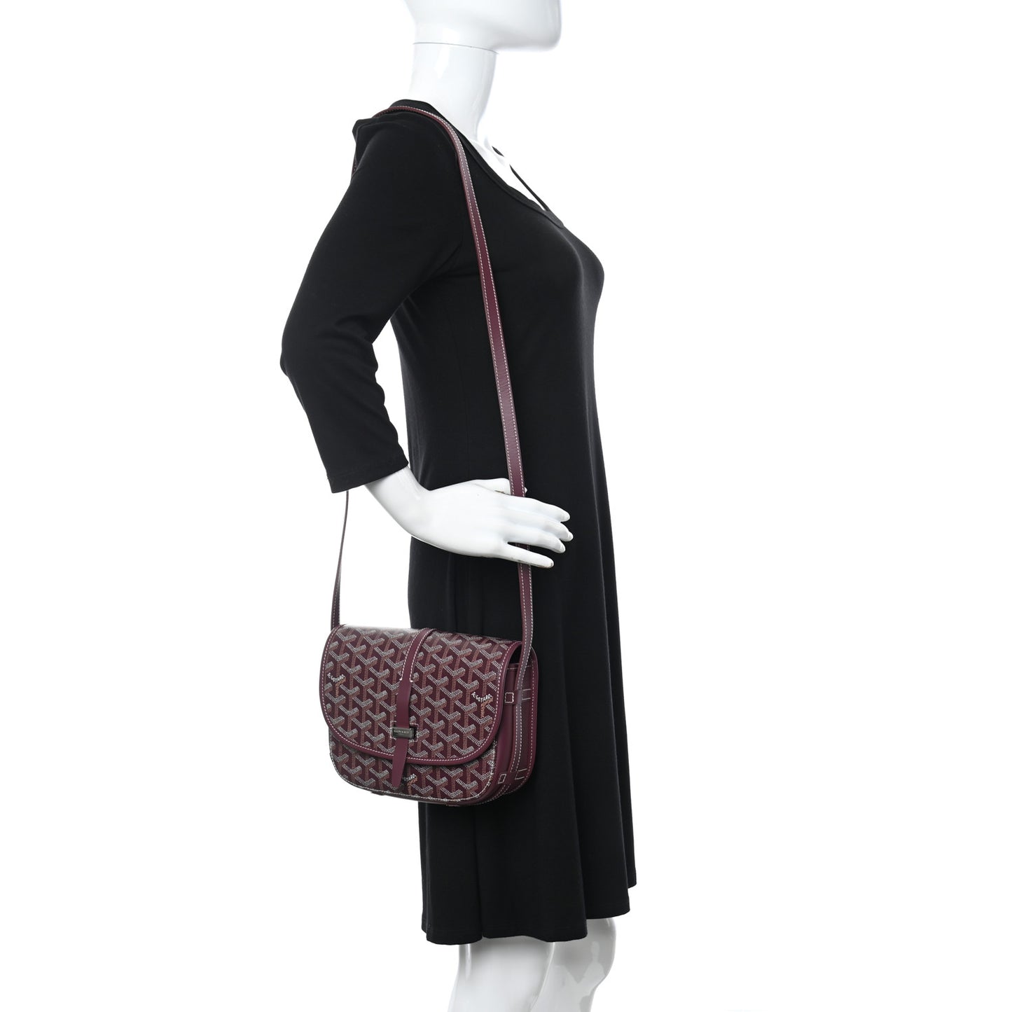 Goyardine Belvedere II PM Messenger Bag Bordeaux