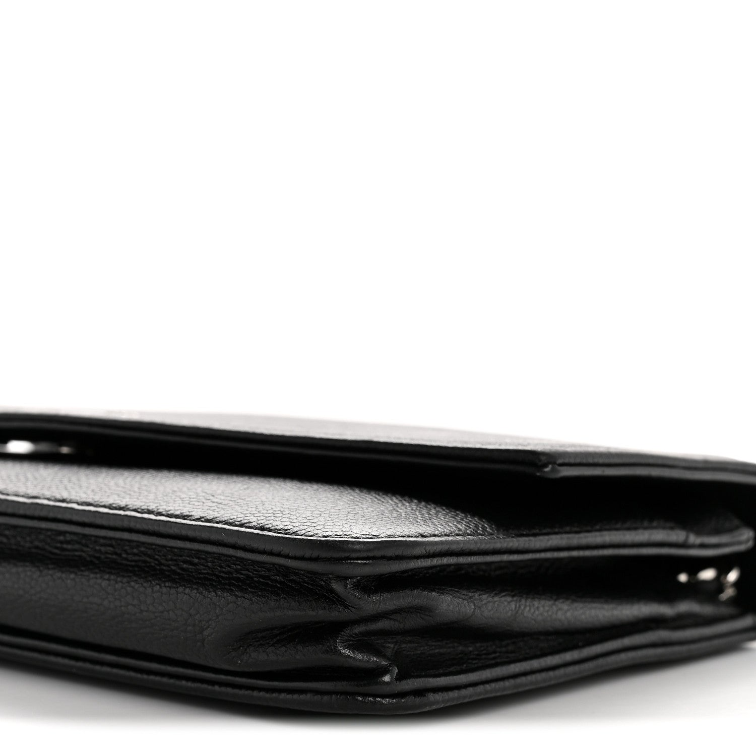 Chanel Caviar Sevruga Wallet on Chain WOC Black 11 of 13