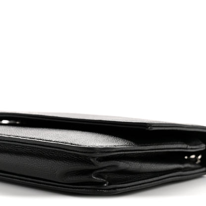 Chanel Caviar Sevruga Wallet on Chain WOC Black 11 of 13