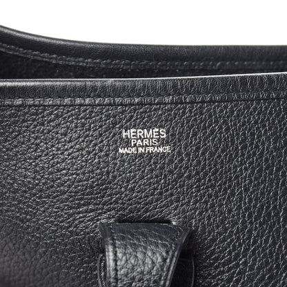 Hermes Taurillon Clemence Evelyne II PM Black 8 of 9