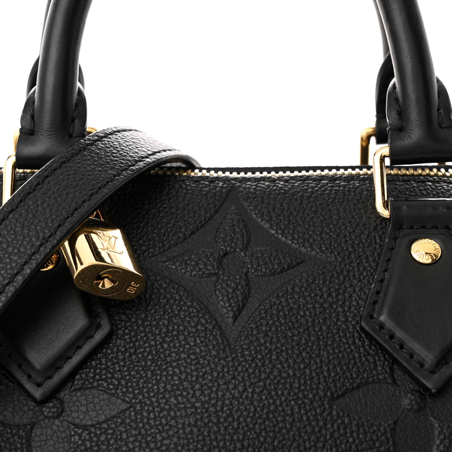 Louis Vuitton Empreinte Monogram Giant Speedy Bandouliere 25 Black 7 of 9