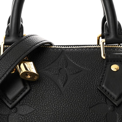 Louis Vuitton Empreinte Monogram Giant Speedy Bandouliere 25 Black 7 of 9