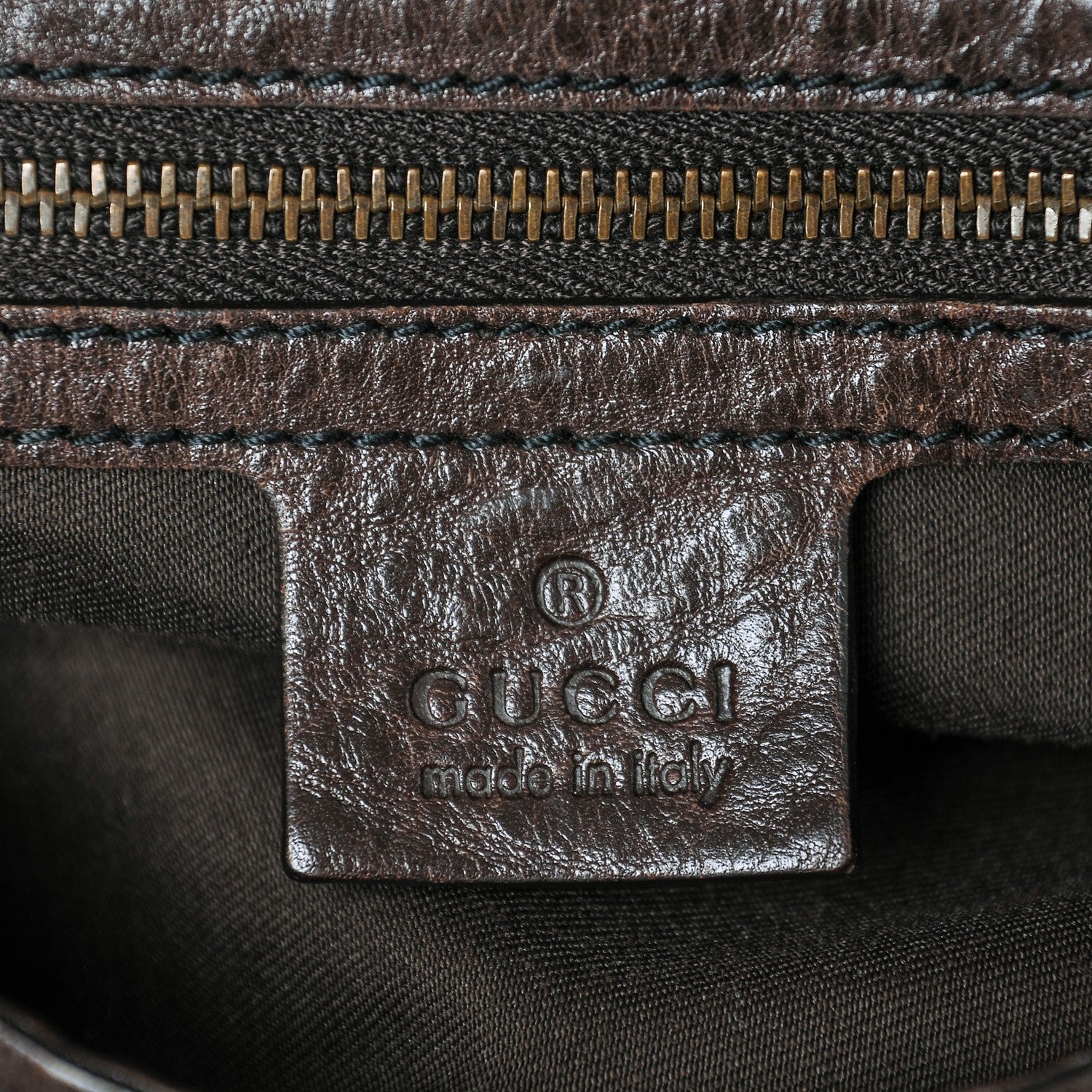Gucci Monogram Large Jockey Hobo Dark Brown 6 of 13