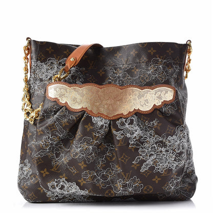 Louis Vuitton Monogram Dentelle Fersen Gold 1 of 7