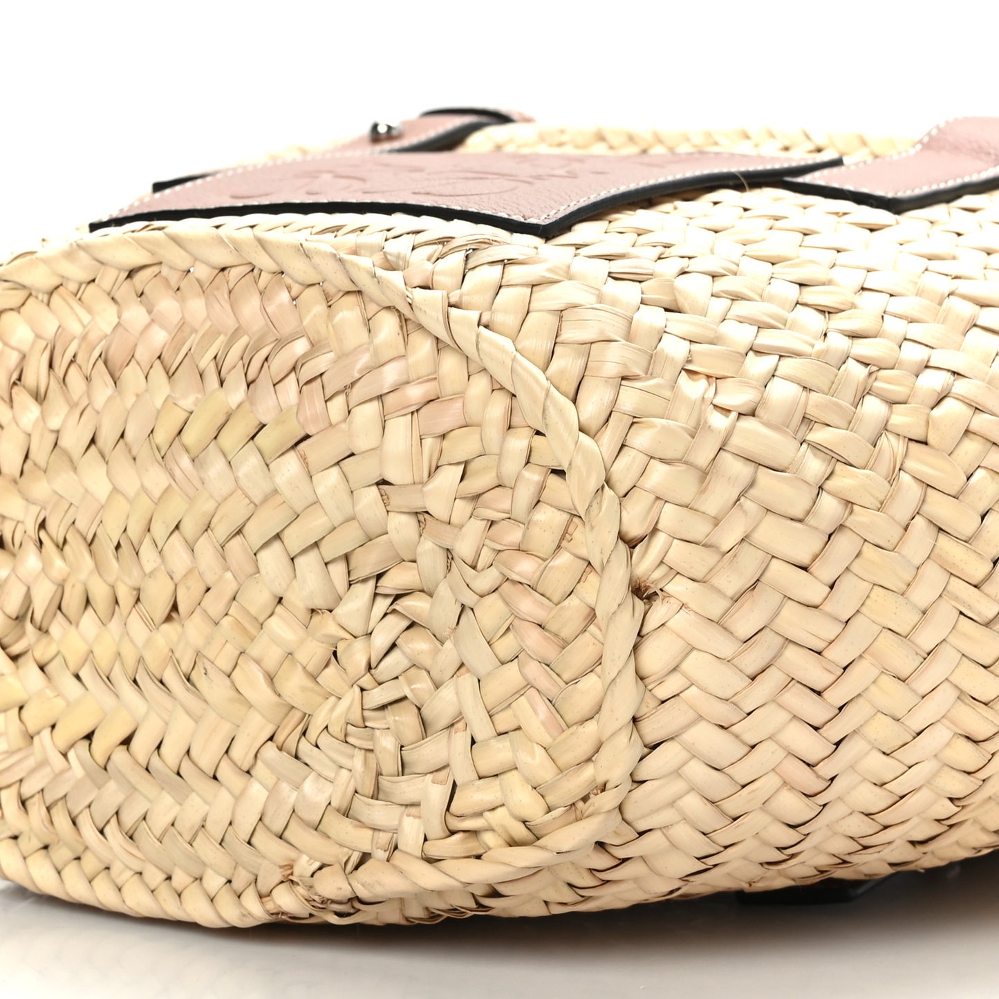 Raffia Small Basket Tote Bag Natural Tan