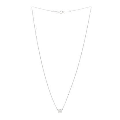 Tiffany Platinum Diamond .45ct Elsa Peretti Diamonds by the Yard Pendant Necklace 3 of 6