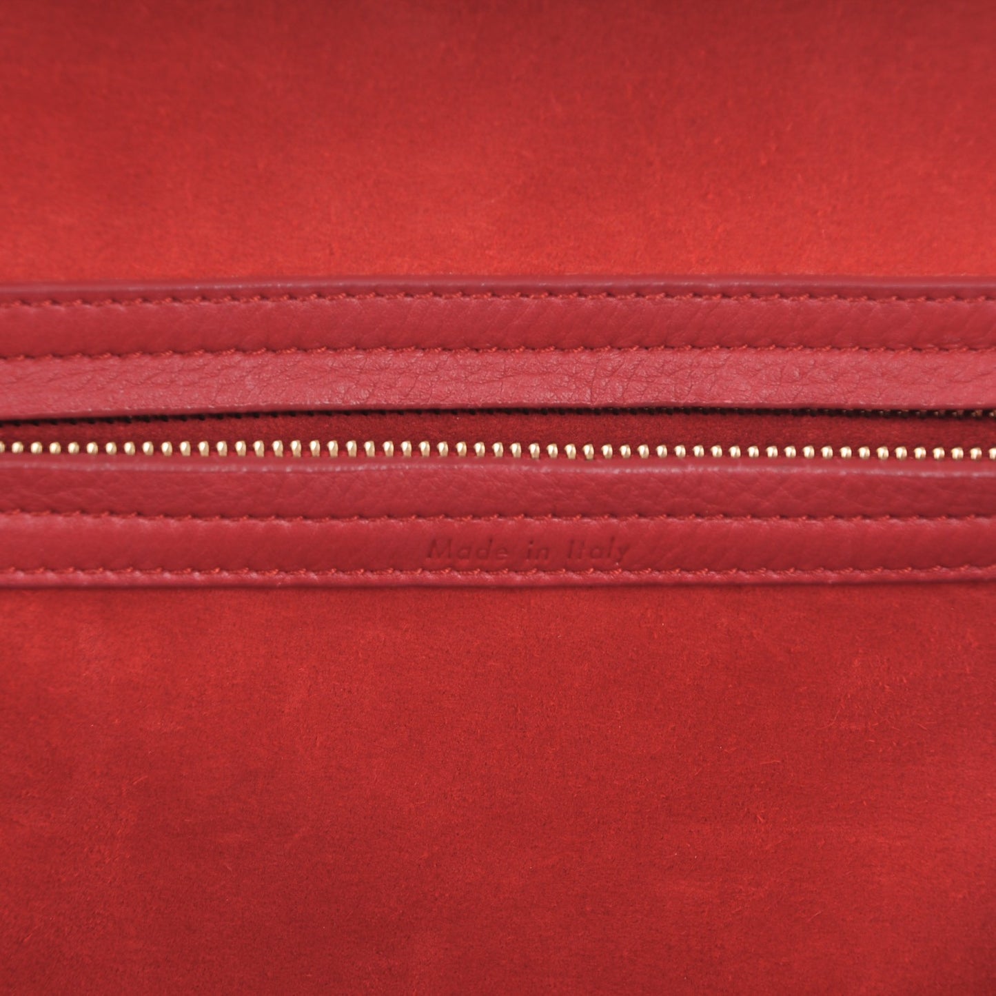 Supple Calfskin Medium Phantom Luggage Red