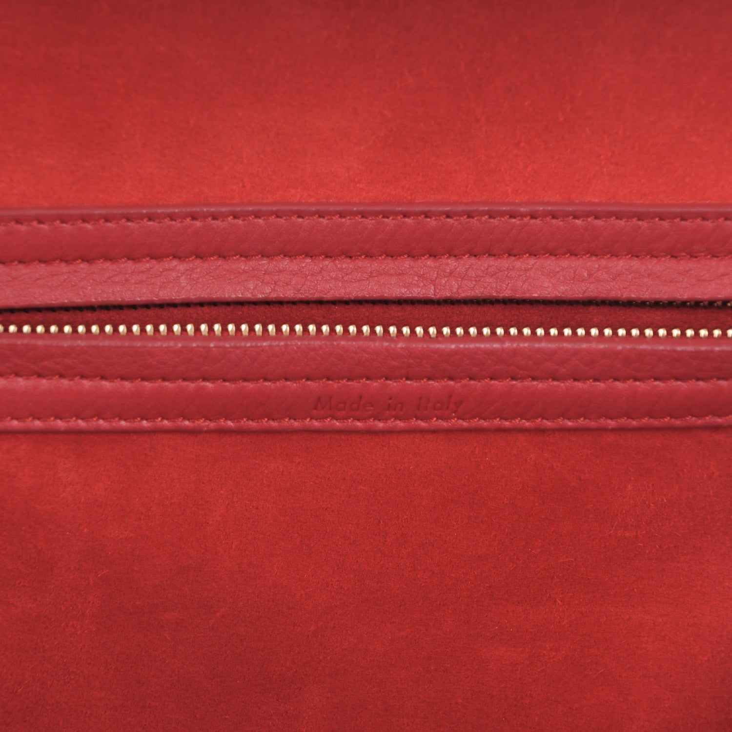 Celine Supple Calfskin Medium Phantom Luggage Red 7 of 11