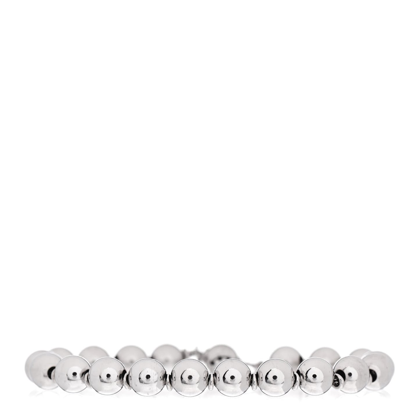 Sterling Silver Boule Bead Adjustable Bracelet
