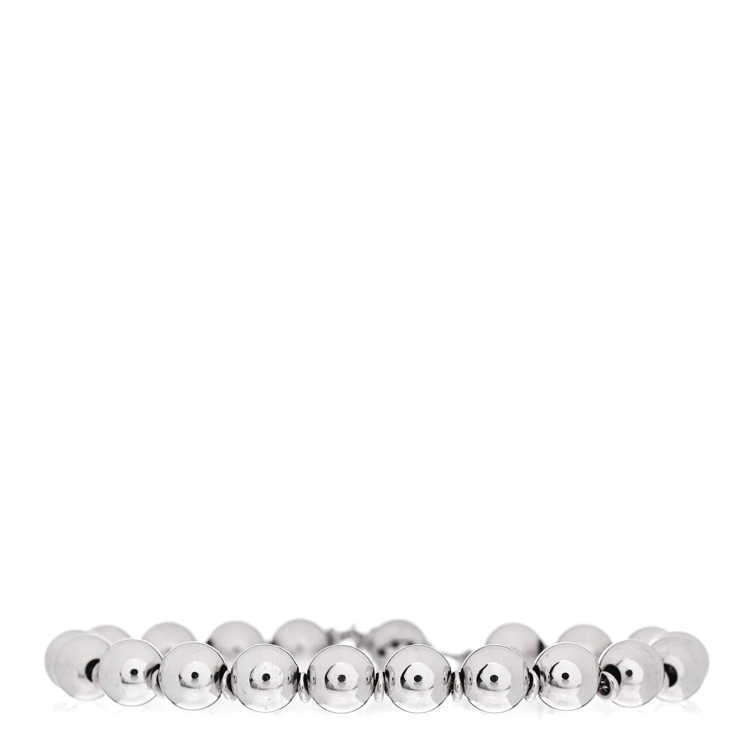 Gucci Sterling Silver Boule Bead Adjustable Bracelet 1 of 4