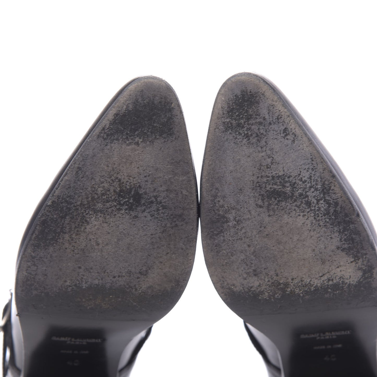 Calfskin Rock Rivet Stud Booties 40 Black