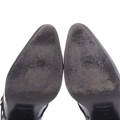 Saint Laurent Calfskin Rock Rivet Stud Booties 40 Black 9 of 11