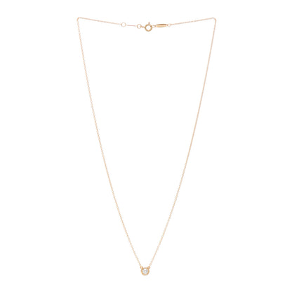 Tiffany 18K Rose Gold Diamond .14ct Elsa Peretti Diamonds by the Yard Pendant Necklace 3 of 5