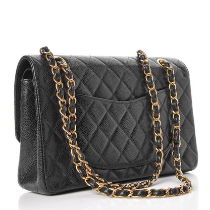 Chanel Caviar Quilted Medium Double Flap Black 3 of 10