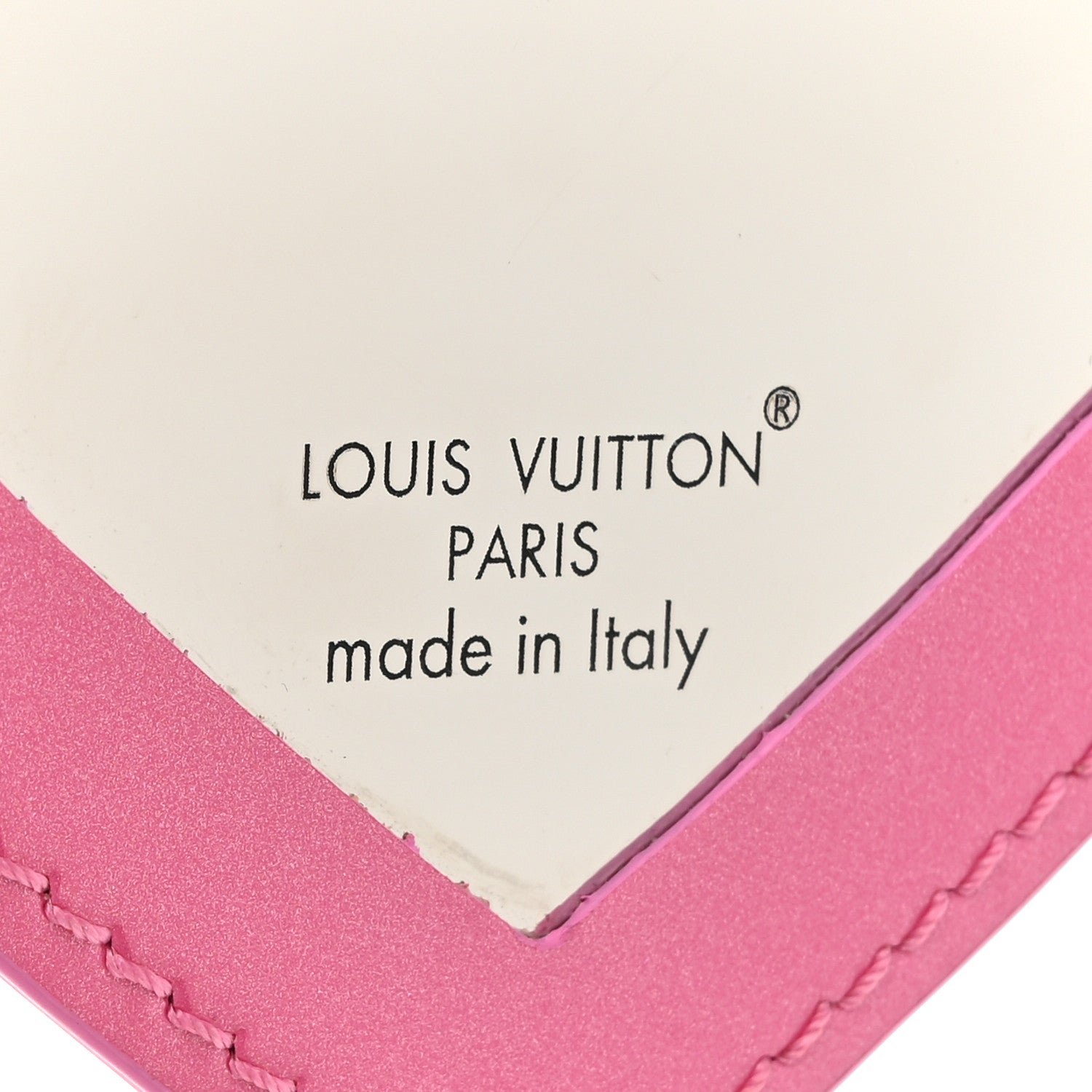 Louis Vuitton Vernis See Your Love Heart Key Holder Bag Charm Pink 3 of 6