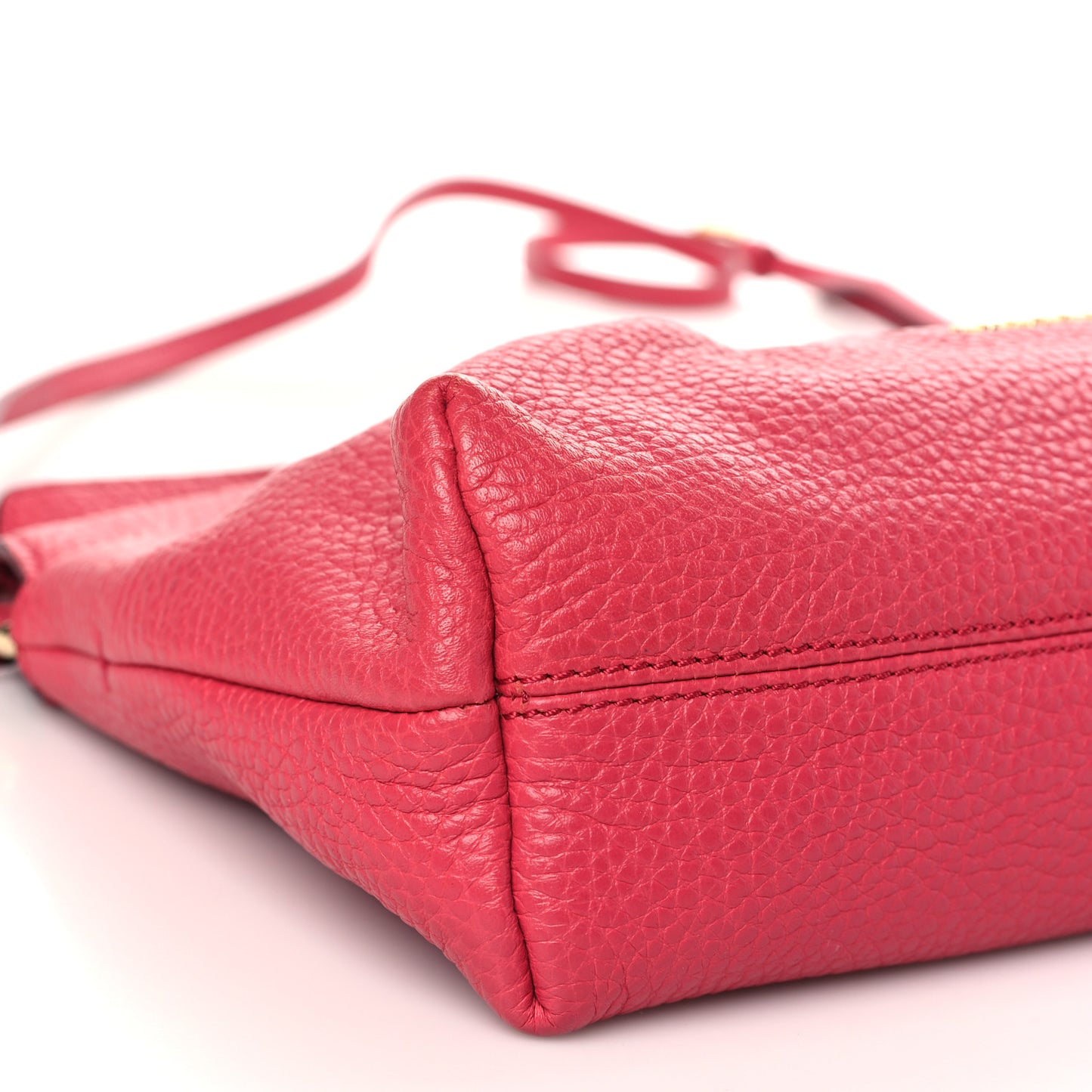 London Grainy Calfskin Small Leah Pink Azalea