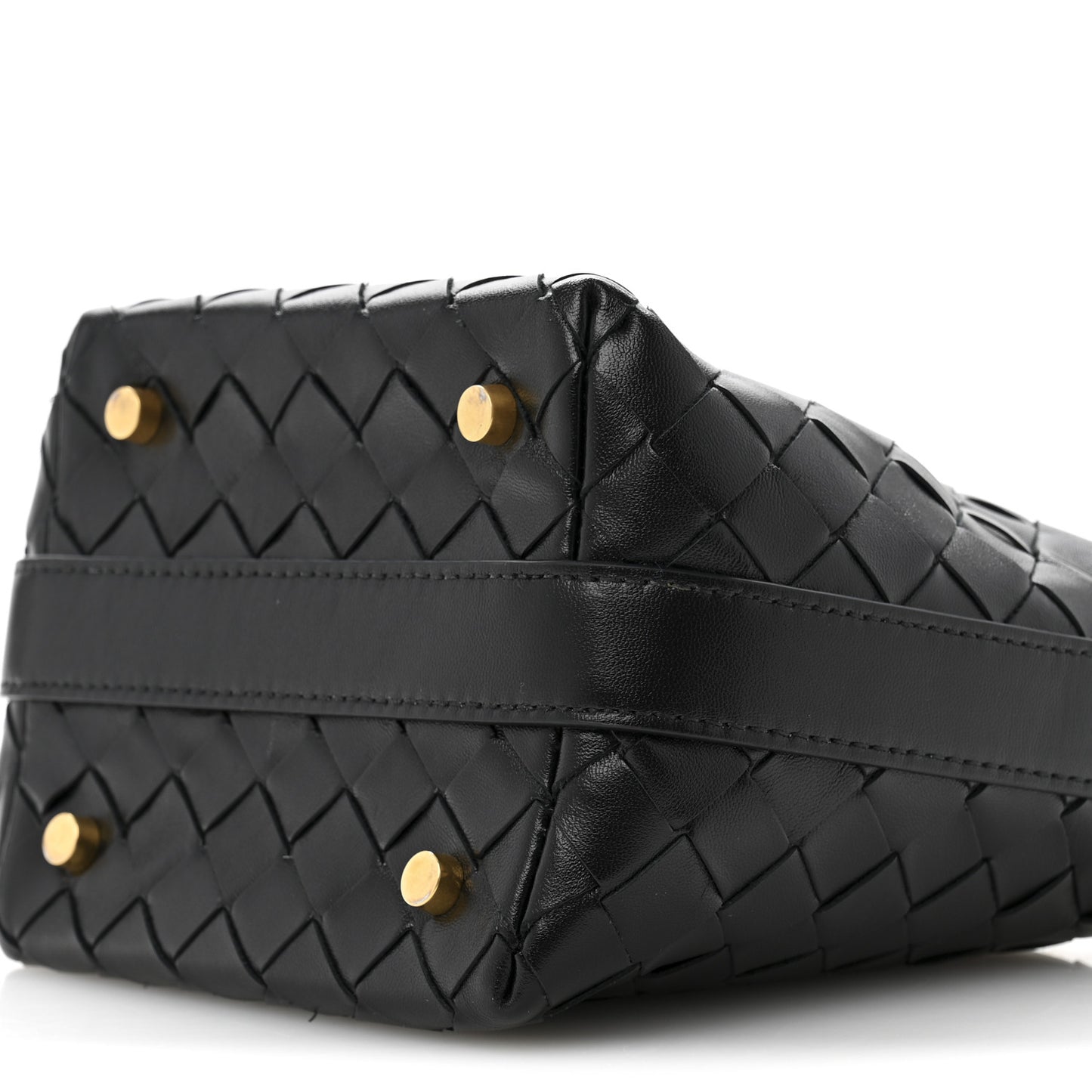 Calfskin Nappa Intrecciato Candy Wallace Black