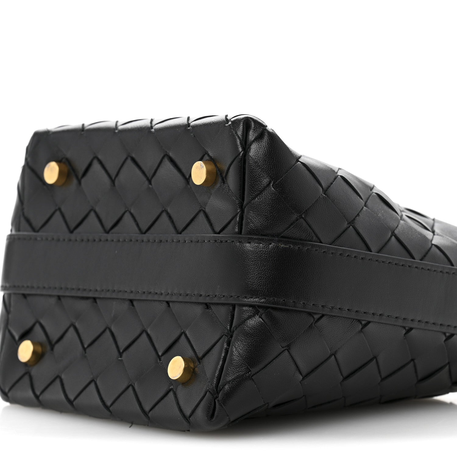 Bottega Veneta Calfskin Nappa Intrecciato Candy Wallace Black 10 of 13