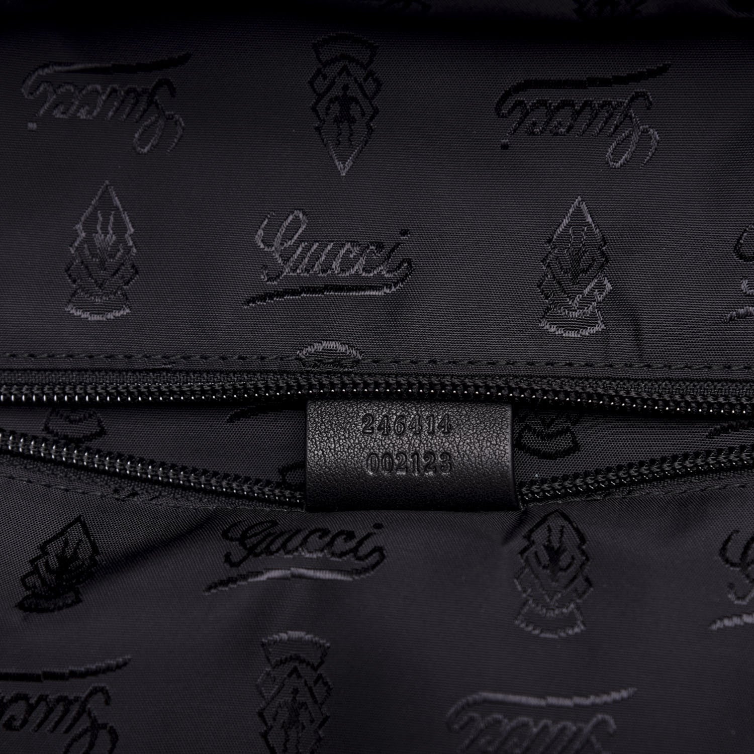 Gucci Guccissima Medium Classic Backpack Black 6 of 9