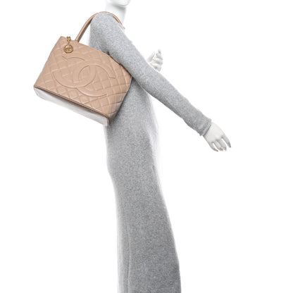 Chanel Caviar Quilted Medallion Tote Beige 2 of 11